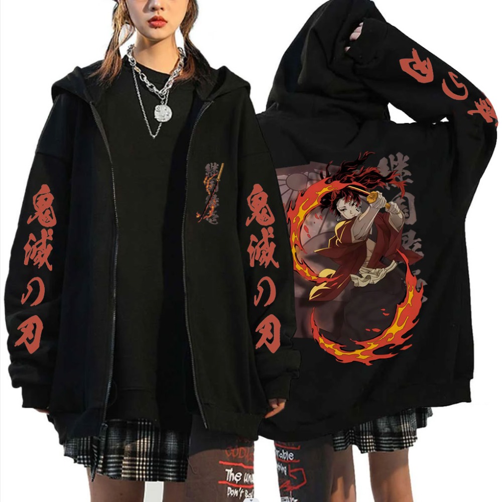 New Demon Slayer Tsugikuni Yor - Mens Fashion Zip Up Hoodies recensie en prijs