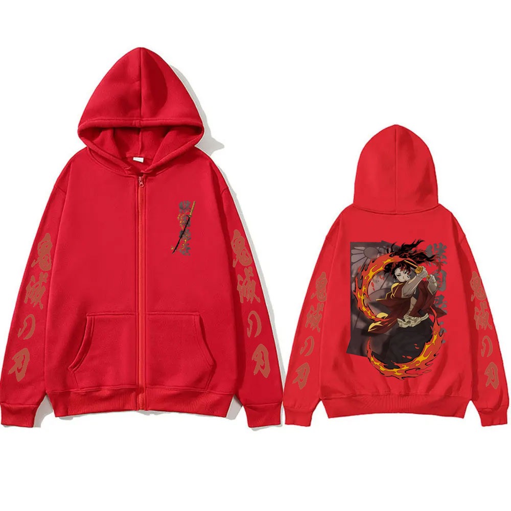 New Demon Slayer Tsugikuni Yor - Mens Fashion Zip Up Hoodies recensie en prijs