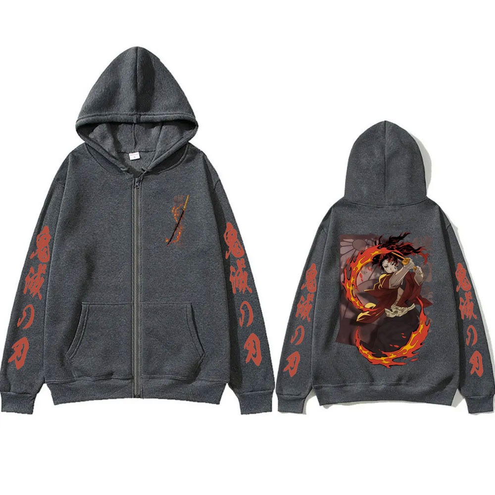 New Demon Slayer Tsugikuni Yor - Mens Fashion Zip Up Hoodies recensie en prijs