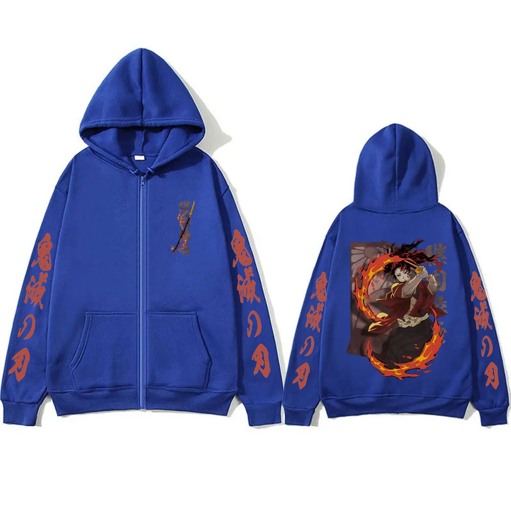New Demon Slayer Tsugikuni Yor - Mens Fashion Zip Up Hoodies recensie en prijs