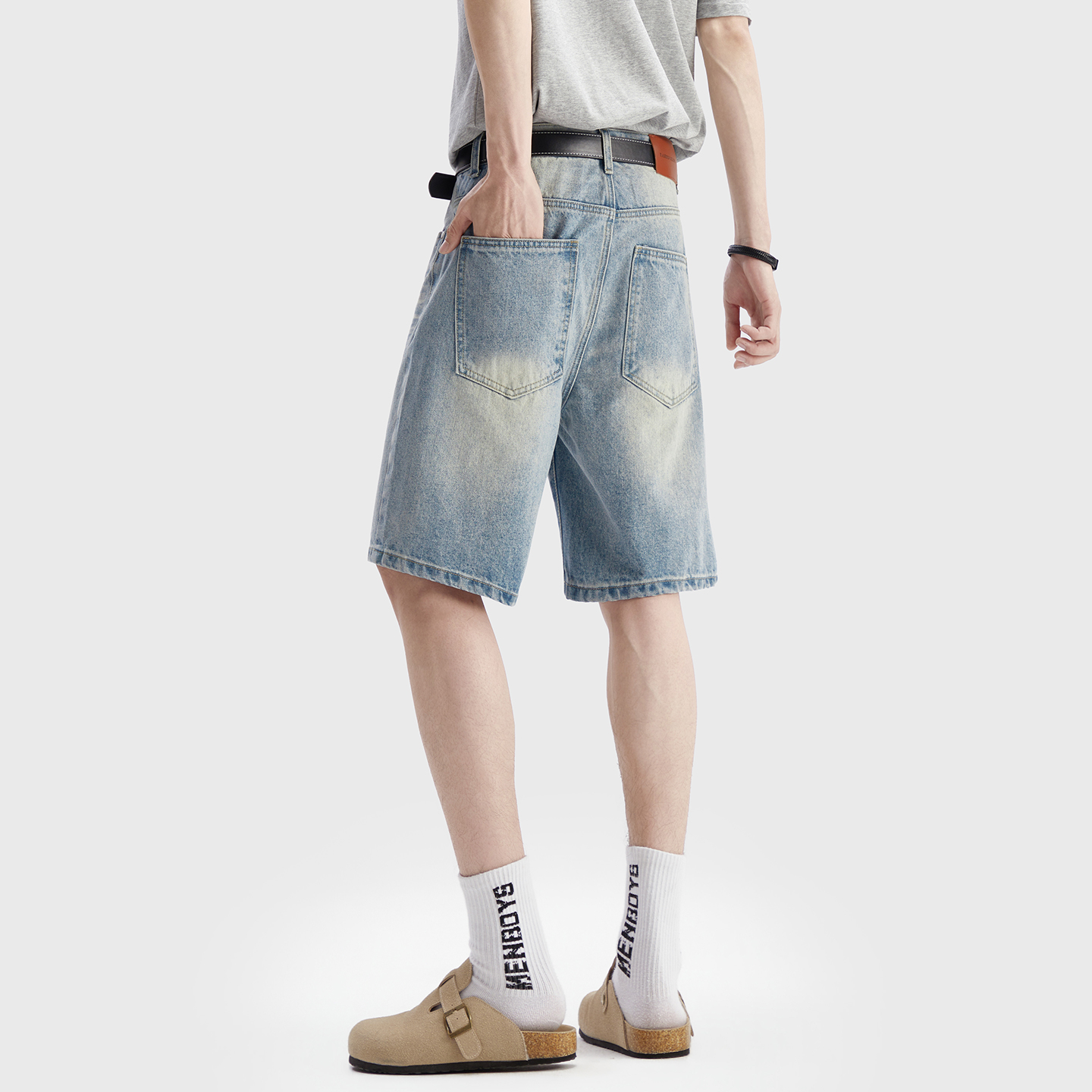 Vintage Washed Denim Shorts Me - Jeans Pants Fashion Men recensie en prijs