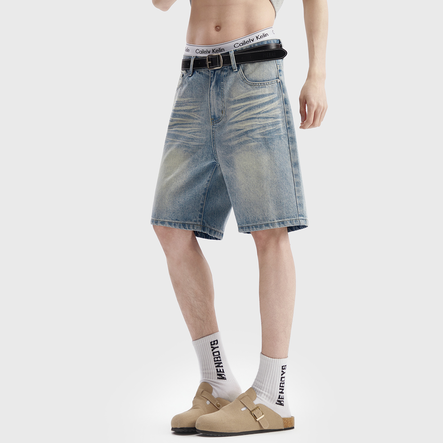 Vintage Washed Denim Shorts Me - Jeans Pants Fashion Men recensie en prijs