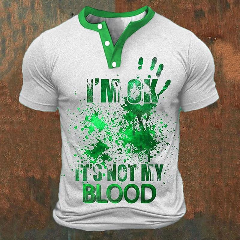 Funny 3D Letter Print Men's He - Men'S Fashion Clothing recensie en prijs