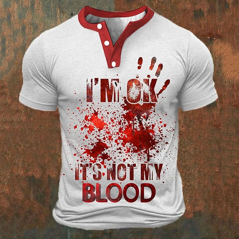 Funny 3D Letter Print Men's He - Men'S Fashion Clothing recensie en prijs