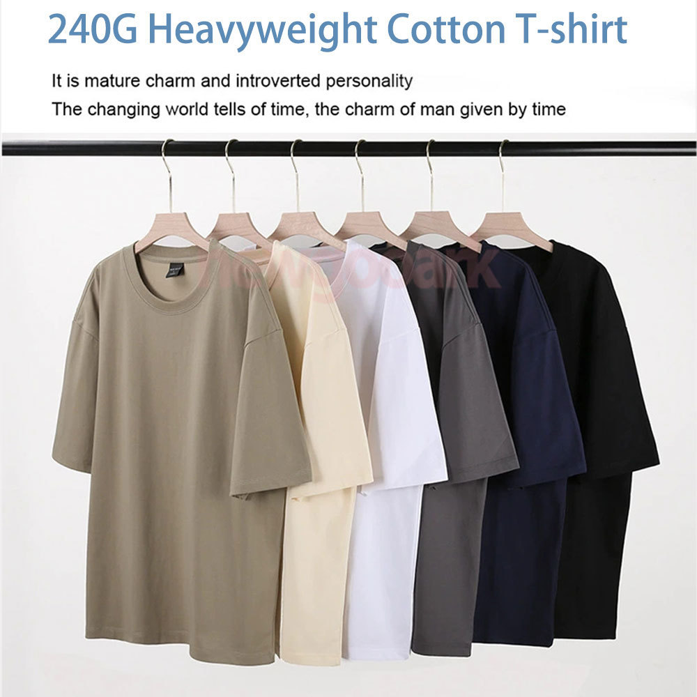 240G Heavyweight Cotton Custom - Men'S Fashion Oversized T Shirt recensie en prijs