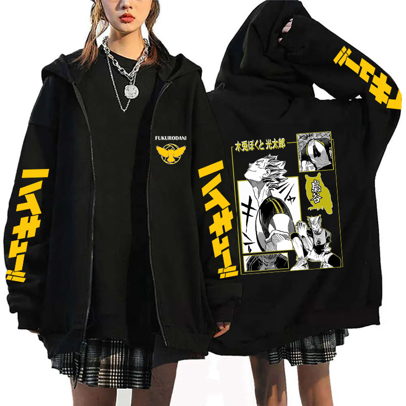 Japan Anime Printed Zipper Hoo - Mens Fashion Zip Up Hoodies recensie en prijs