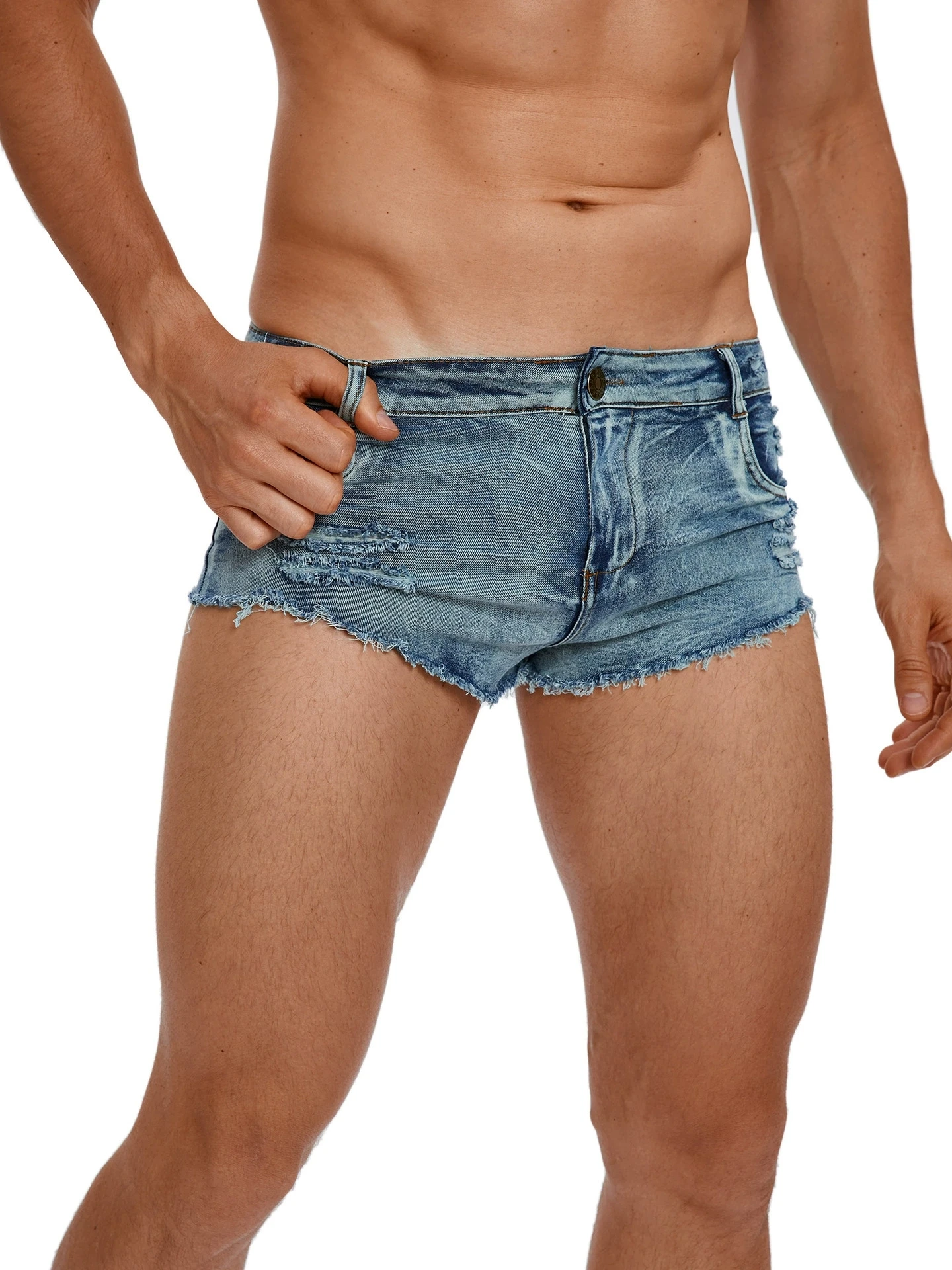Men's Low Waist Jeans Shorts F - Jeans Pants Fashion Men recensie en prijs