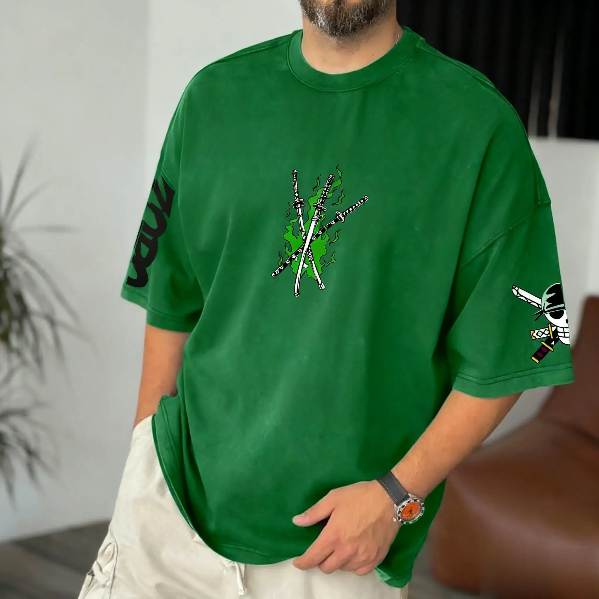 Summer Y2k Anime One Piece Zor - Men'S Fashion Oversized T Shirt recensie en prijs